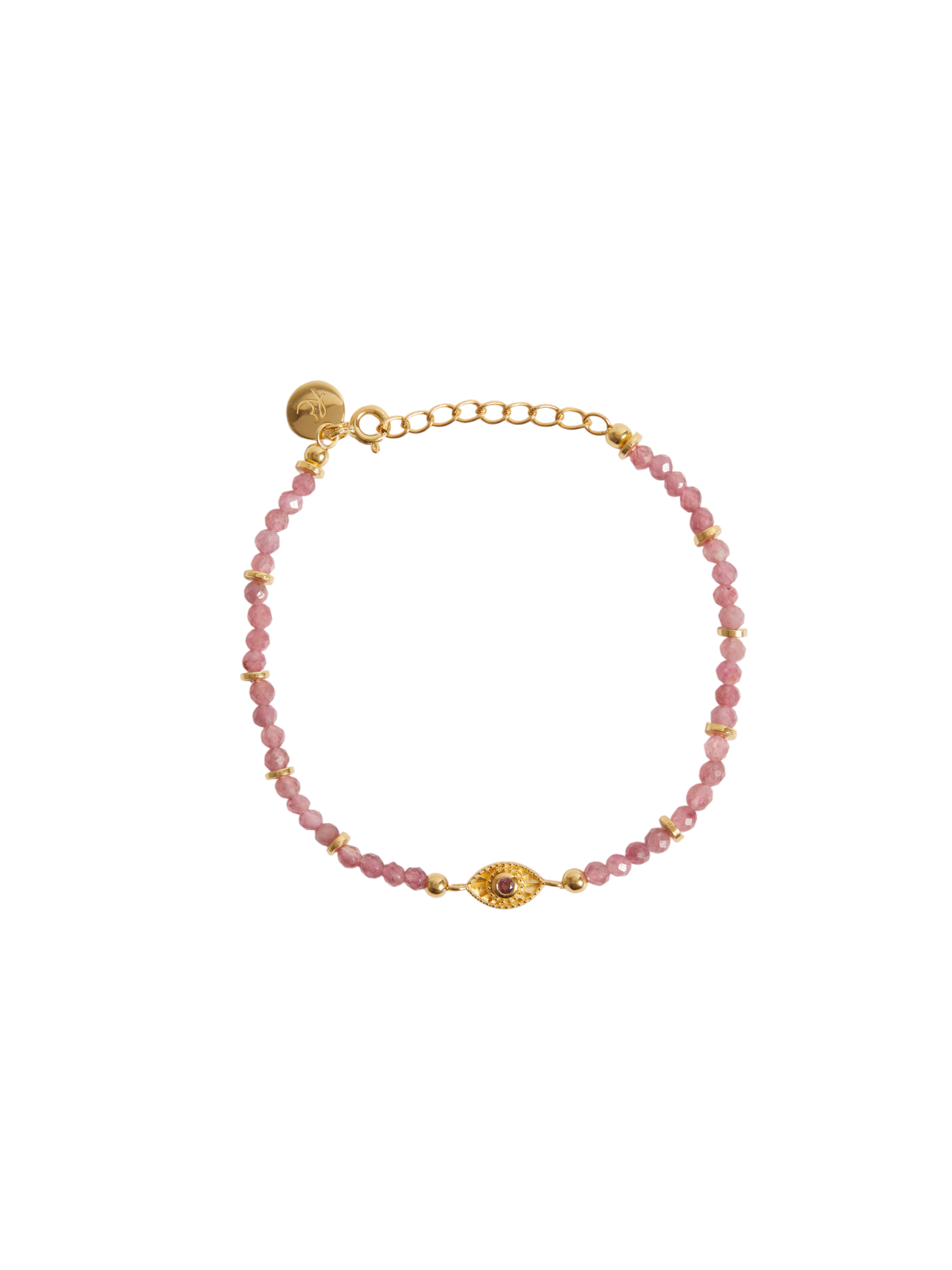 Rays of light bracelet tourmaline gold
